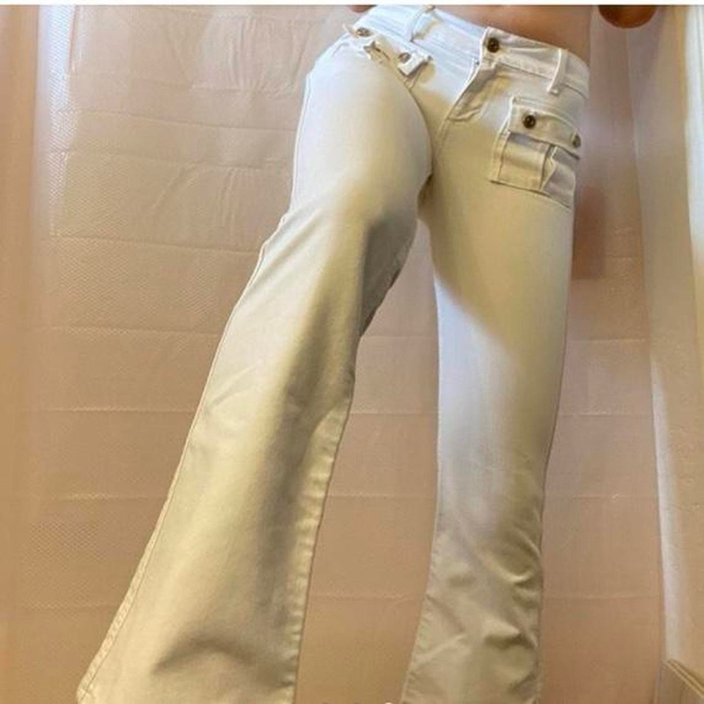 Juicy Couture Cream Flare Jeans